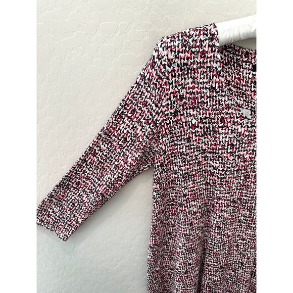 J.JILL | Wearever Abstract Print Knit Tunic Top | Size XS - Picture 3 of 8